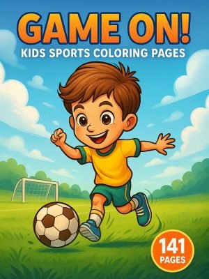 Game On! – 141 Sports & Activities Coloring Pages for Kids