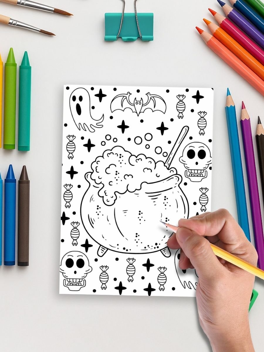 Haunted Fun – 232 Halloween Coloring Pages for All Ages - Image 5